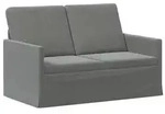 vidaXL 2-Sitzer Sofa Dunkelgrau 130 x 81 x 82 cm Samt (V)