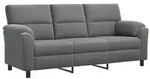 vidaXL Sofa Dunkelgrau 214 x 85 x 93 cm Samt