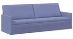 vidaXL 3-Sitzer Sofa Jeans blau 220 x 81 x 82 cm Stoff