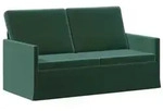 vidaXL 2-Sitzer Sofa Dunkelgr&uuml;n 150 x 81 x 82 cm Samt (V)