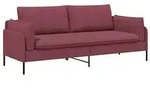 vidaXL 2-Sitzer Sofa Weinrot 188 x 81 x 89 cm Stoff