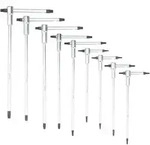 Torx-Schl&uuml;sselsatz 9-teilig T8-T40 T-Griff CRV mattverchromt