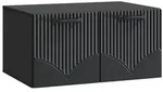 vidaXL Wandmontierter TV-Schrank Schwarz 59,5 x 41 x 30 cm
