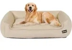 Hundebett Hundesofa Hundekissen Abnehmbar L 110 x B 86 x H 26 cm Beige