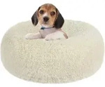 Hundebett orthop&auml;disches rund Donut L 60 x B 60 x H 18 cm Beige