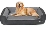 Hundebett Hundesofa Abnehmbar L 110 x B 86 x H 26 cm Grau Splei&szlig;en