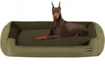 Hundebett abnehmbar waschbar olivgr&uuml;n L 120 x B 90 x H 30 cm Olivgr&uuml;n