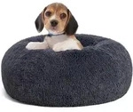 Hundebett Orthop&auml;disches Donut L 60 x B 60 x H 18 cm Dunkelgrau