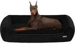 Hundebett Hundesofa Abnehmbar Waschbar L 120 x B 90 x H 30 cm Schwarz