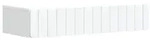 vidaXL Wandmontierter Beistelltisch Wei&szlig; 87,5 x 34,5 x 17 cm