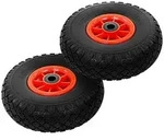 vidaXL Sackkarrenr&auml;der 2 Stk. Massives PU 3,00 - 4 (260 x 85)