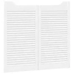 vidaXL Schwingt&uuml;ren 2 pcs Wei&szlig; Massives Kiefernholz