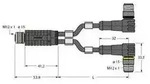 Turck Zweifachverteiler VBRK4.42WSC4T2/2/TEL