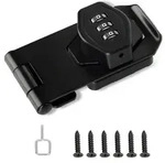 &Uuml;berfalle abschlie&szlig;bar 80mm Zahlenschloss Schwarz