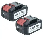 EXTENSILO 2x Akku kompatibel mit Flex Lithium Power 18 V | Werkzeug (2500 mAh,