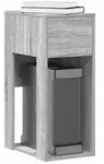 vidaXL Computerschrank mit Schublade Grau Sonoma 30x44x74 cm