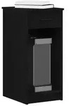 vidaXL Computerschrank mit Schublade Schwarz 35x45x77 cm