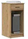 vidaXL Computerschrank mit Schublade Artisan-Eiche 35x45x77 cm