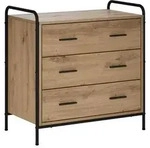 vidaXL Schubladenschrank Artisan-Eiche 70 x 39,5 x 71 cm Holzwerkstoff