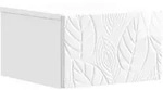 vidaXL Wandmontierter Beistelltisch Hochglanz Wei&szlig; 34,5 x 33 x 20 cm