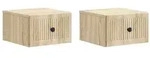 vidaXL Wandmontierter Nachttisch 2 pcs Sonoma-Eiche 33 x 34,5 x 20 cm