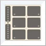 Issendorff Glas-Tastenfeld rahmenlos LCN - GTS8W