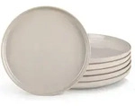 Speiseteller 6er Set 26cm Steingut Speiseteller 6er Set Soft Beige