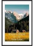 Bilderrahmen Posterrahmen 60x90 cm Wand B&uuml;ro Wohnung Schwarz 60x90cm
