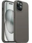Handyh&uuml;lle Silikon iPhone 15 6,1 Zoll Ganzk&ouml;rper Sto&szlig;fest Tonbraun