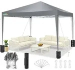 COBIZI Faltpavillon 3x3 Wasserdicht Stabil Winterfest, Outdoor Faltbarer Zelt