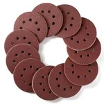 Schleifscheiben 125mm Klett 8 Loch Rund 110 St&uuml;ck K&ouml;rnung 80