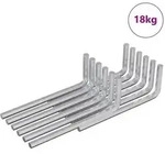 vidaXL Inbusschl&uuml;ssel 4675 pcs Silber 20 x 52 mm Stahl