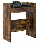 vidaXL DJ Tisch Raucheiche 82 x 45 x 102 cm Holzwerkstoff