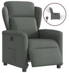 vidaXL Relaxsessel Elektrisch Dunkelgrau Stoff