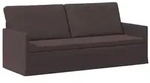 vidaXL 3-Sitzer Sofa Dunkelbraun 190 x 81 x 82 cm Stoff