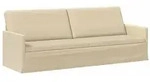 vidaXL 3-Sitzer Sofa Creme 220 x 81 x 82 cm Stoff