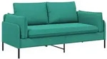 vidaXL 2-Sitzer Sofa 2-Sitzer T&uuml;rkis 188 x 81 x 89 cm Samt
