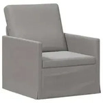 vidaXL Einzelsofa Hellgrau 70 x 81 x 82 cm Samt (V)
