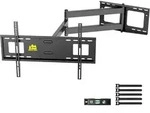 TV Wandhalterung VESA 600x400 50kg 1090mm Neigbar Drehbar 37-80 Zoll