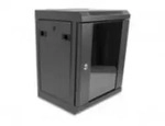 Delock 10'' Netzwerkschrank 8 HE schwarz Schwarz
