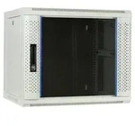 Danicom - 9 HE Serverschrank, Wandgeh&auml;use, mit Glast&uuml;r, Wei&szlig;, (BxTxH) 600 x...