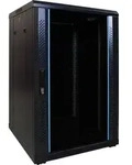 Danicom - 18 HE 19&rdquo; Serverschrank, mit Glast&uuml;r (BxTxH) 600 x 600 x 1000mm