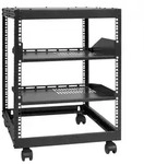 VEVOR 12U-Server-Rack mit offenem Rahmen 58.5-101.6cm verstellbare Tiefe