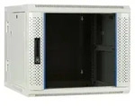 Danicom - 9 HE Serverschrank, wendbares Wandgeh&auml;use mit Glast&uuml;r, Wei&szlig;...