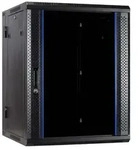 Danicom - 15 HE Serverschrank, wendbares Wandgeh&auml;use mit Glast&uuml;r (BxTxH) 600...