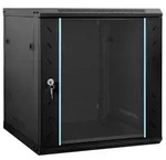 vidaXL Netzwerkschrank mit Speicher Schwarz 60 x 45 x 65 cm Stahl