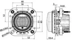 HELLA 1F0 011 988-171 DE/LED-Fernscheinwerfer - 90mm Performance L4060 - 12/24V -