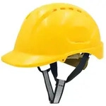 Mustbau MBU-GM16-YEL Bauhelm,Schutzhelm,Arbeitshelm,Bauarbeiterhelm,52-66cm