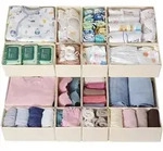 Schubladen Organizer 16er Set Beige f&uuml;r HEMNES 108x131