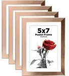 Bilderrahmen 13x18 Holzrahmen MDF Acrylglas 13x18 cm 4er Rose Gold